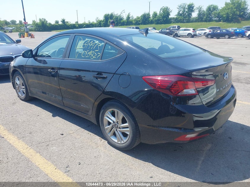 Vin: kmhd84lf9lu054827, lot: 3045674, hyundai elantra 20203