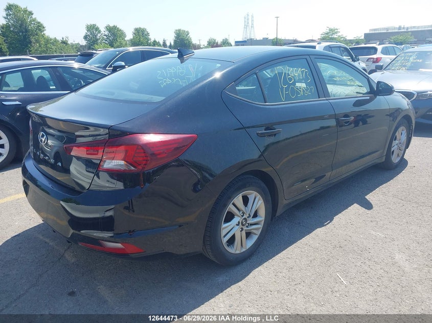 Vin: kmhd84lf9lu054827, lot: 3045674, hyundai elantra 20204