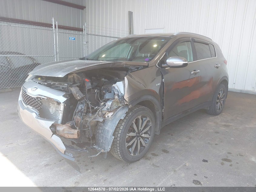 2017 Kia Sportage, Front, IAAI, VIN KNDPNCAC5H7057565 — photo 2