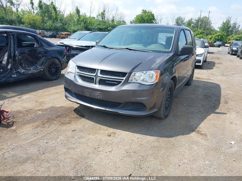 2015 Dodge Caravan, Удар сзади, IAAI, VIN 2C4RDGBG0FR746171 — фото 2
