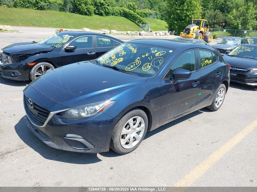 2015 Mazda 3, Затопление, IAAI, VIN 3MZBM1K77FM195076 — фото 2