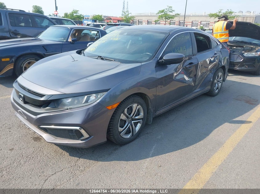2019 Honda Civic, Левый бок, IAAI, VIN 2HGFC2F75KH041015 — фото 2