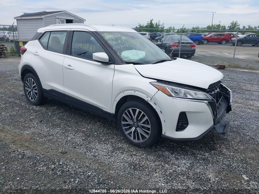 2021 Nissan Kicks Sv, Удар спереди, IAAI, VIN 3N1CP5CV2ML487632
