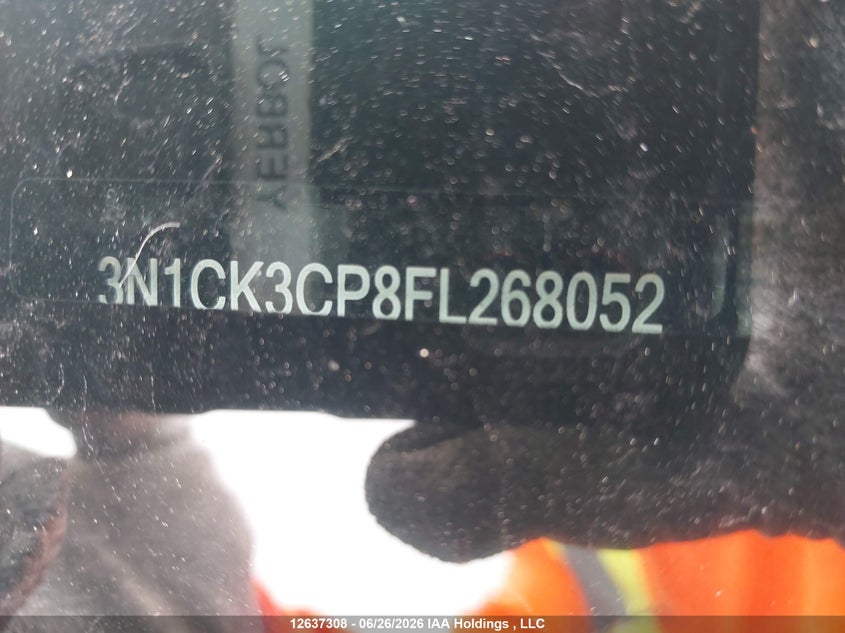 2015 Nissan Micra S/Sr/Sv VIN: 3N1CK3CP8FL268052 Lot: 12637308X