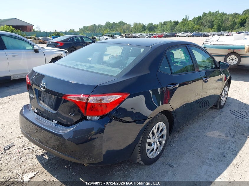 Vin: 2t1burhe7kc242116, lot: 3046125, toyota corolla le 20194