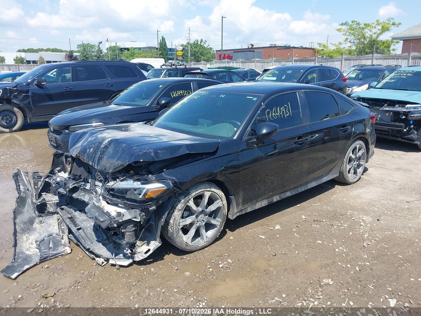 Vin: 2hgfe4f86sh013562, lot: 3046163, honda civic sport hybrid/sport touring hybrid 20252