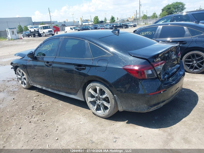 Vin: 2hgfe4f86sh013562, lot: 3046163, honda civic sport hybrid/sport touring hybrid 20253