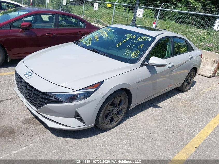 2021 Hyundai Elantra Preferred Ivt With Sun And Tech Package, Затопление, IAAI, VIN KMHLM4AGXMU186435 — фото 2