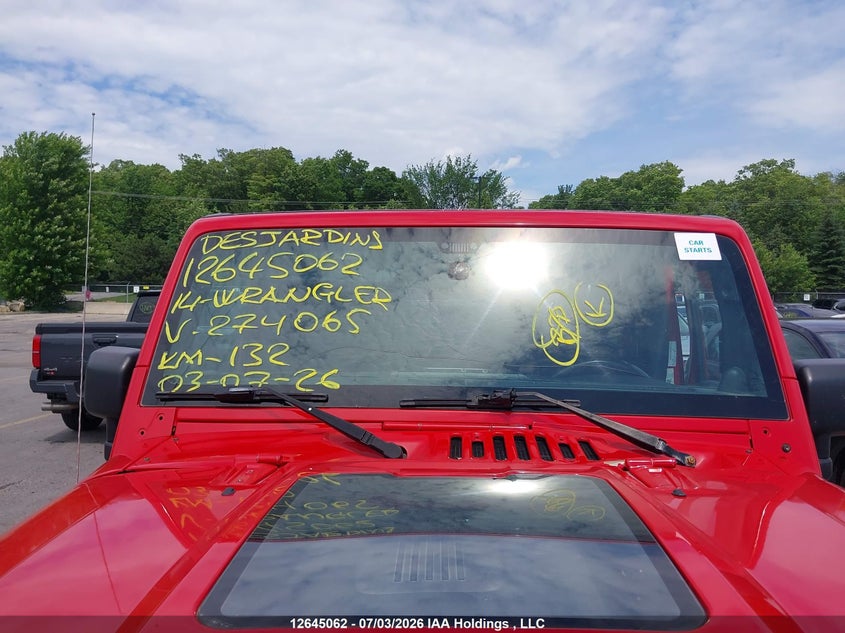 2014 Jeep Wrangler Unlimited Sport VIN: 1C4BJWDG6EL274065 Lot: 12645062