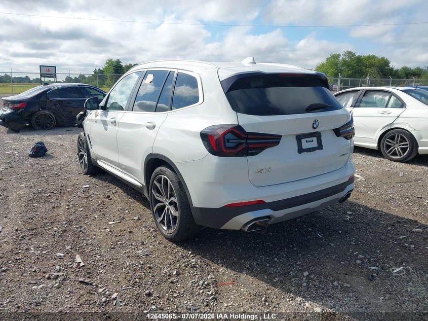 Vin: 5ux53dp02n9j85177, lot: 3046320, bmw x3 xdrive30i 20223