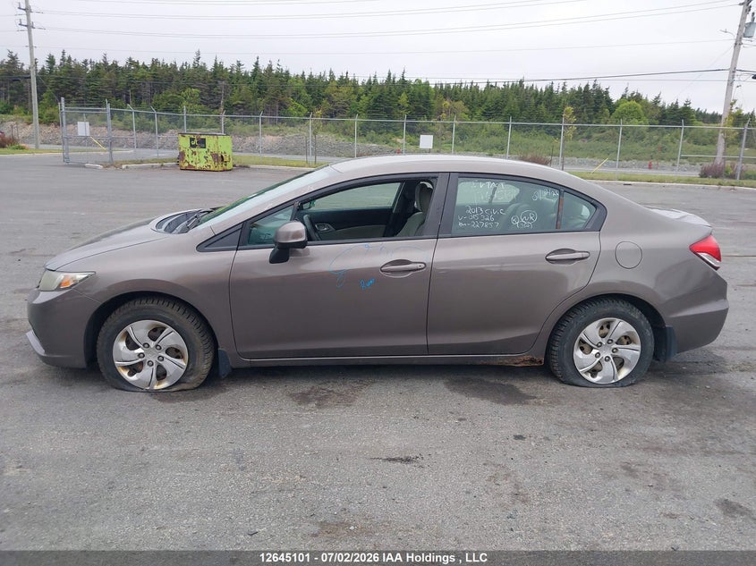 2013 HONDA CIVIC SEDAN 1.8L I-4 VVT, 140HP