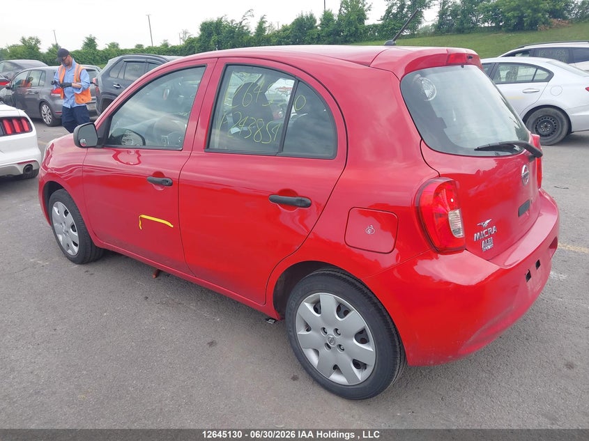 Vin: 3n1ck3cp3hl243854, lot: 3046385, nissan micra s/sr/sv 20173