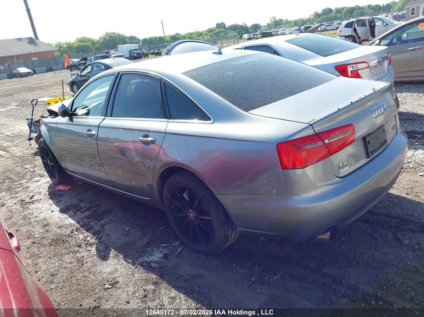 Vin: wauhgcfc6dn144899, lot: 3046427, audi a6 3.0t premium 20133