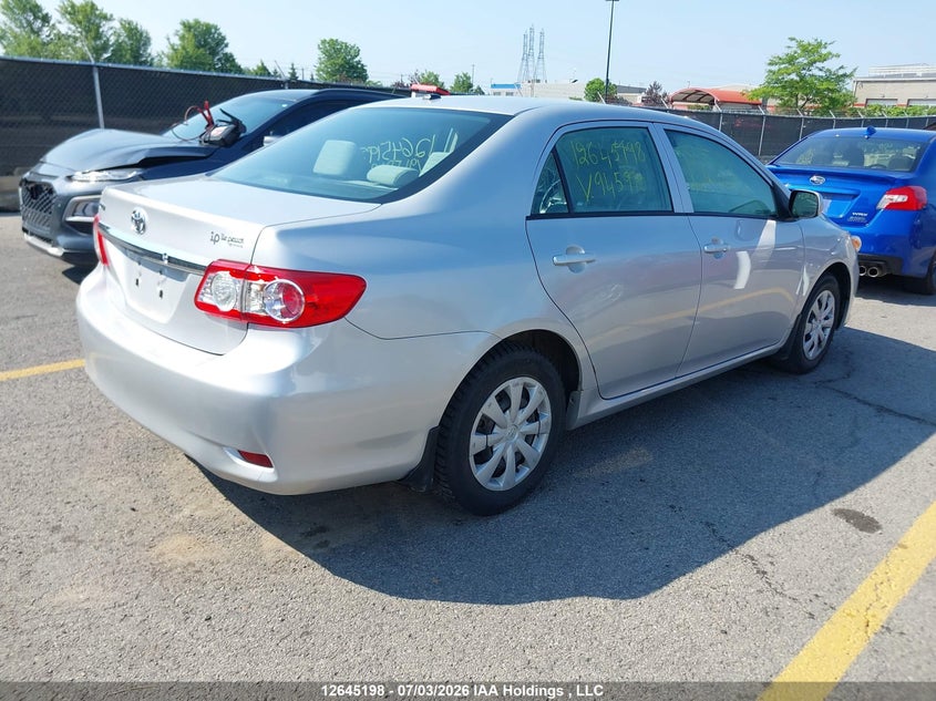 Vin: 2t1bu4ee0dc945910, lot: 3046453, toyota corolla s/le 20134