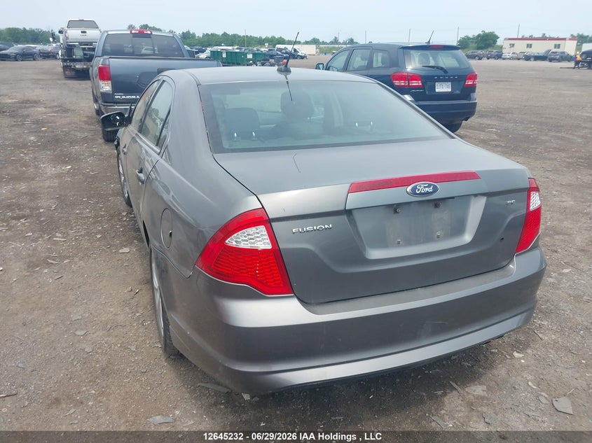 Vin: 3fahp0ha2cr403838, lot: 3046487, ford fusion se 20123