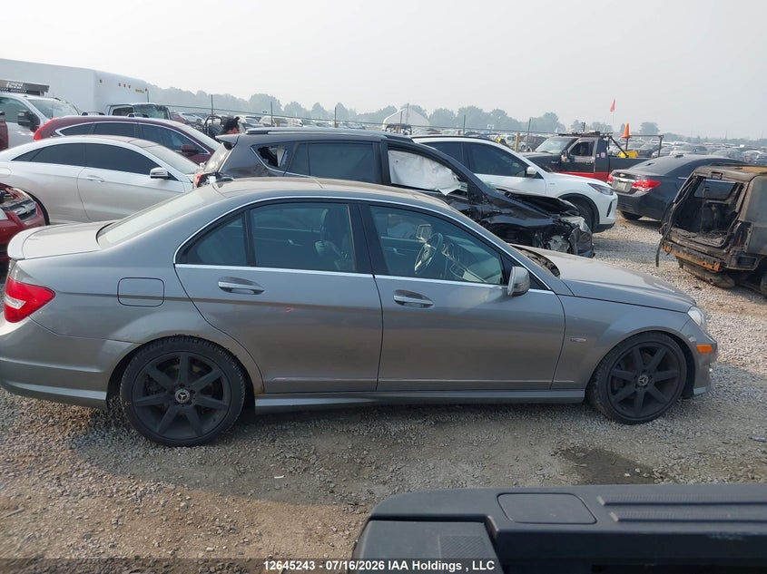 2012 Mercedes-Benz C 350 4Matic VIN: WDDGF8JB4CA611259 Lot: 12645243
