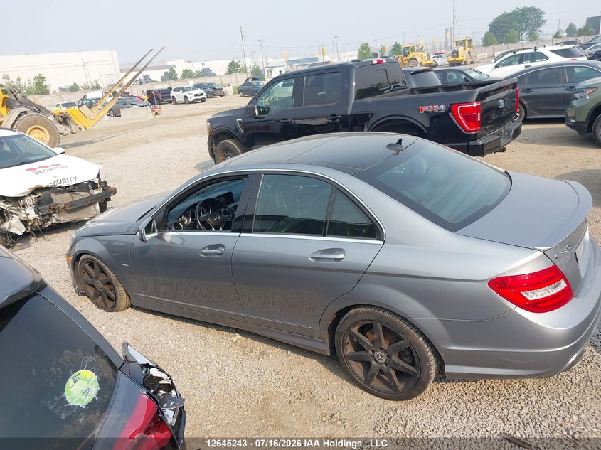 2012 Mercedes-Benz C 350 4Matic VIN: WDDGF8JB4CA611259 Lot: 12645243