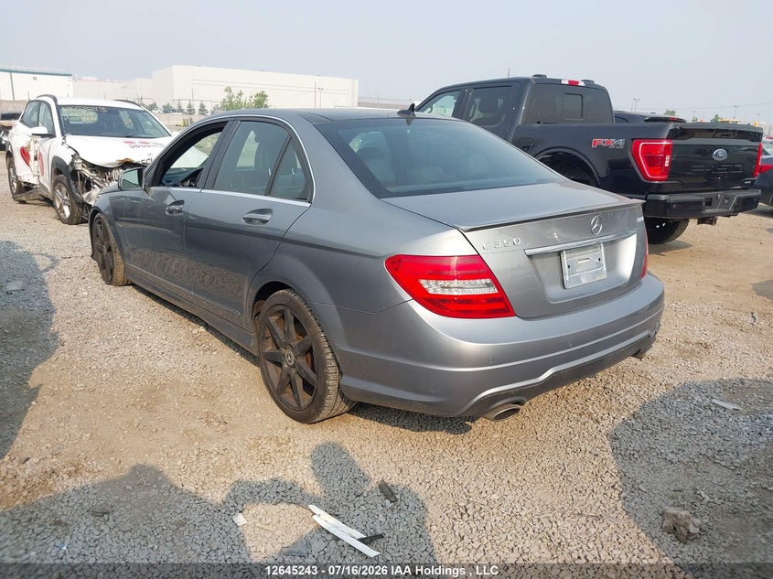 2012 Mercedes-Benz C 350 4Matic VIN: WDDGF8JB4CA611259 Lot: 12645243