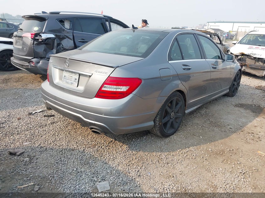 2012 Mercedes-Benz C 350 4Matic VIN: WDDGF8JB4CA611259 Lot: 12645243