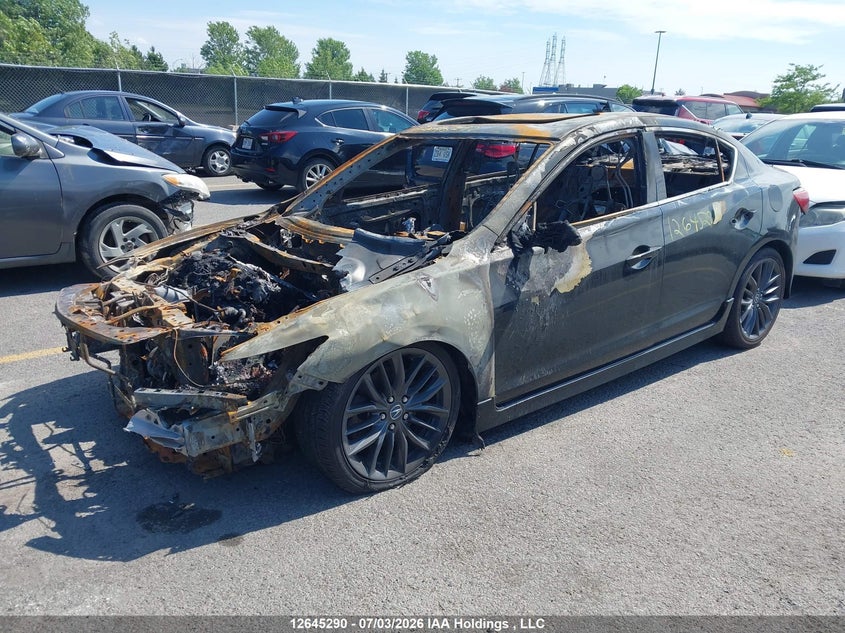 2019 Acura ILX, Полностью сгорел, IAAI, VIN 19UDE2F86KA801140 — фото 2
