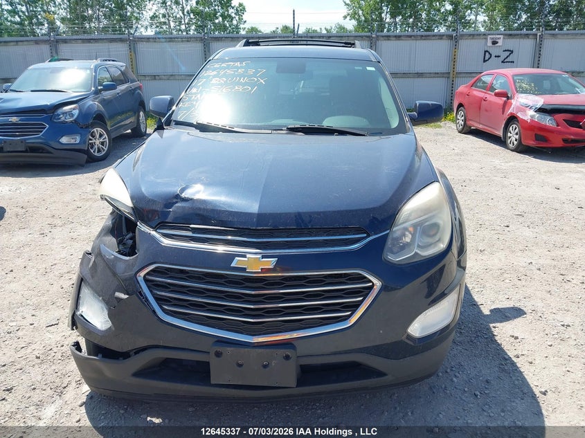 2017 Chevrolet Equinox Lt VIN: 2GNALCEK6H1516801 Lot: 12645337
