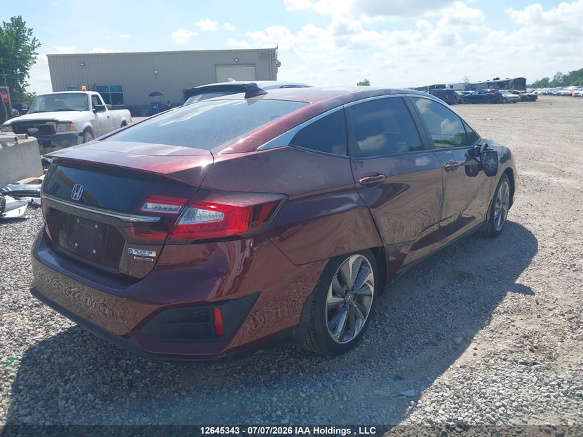 Vin: jhmzc5f32jc800357, lot: 3046617, honda clarity touring 20184