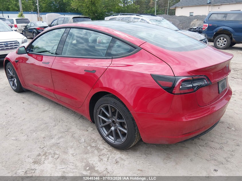 Vin: 5yj3e1ea2pf385336, lot: 3046620, tesla model 3 20233