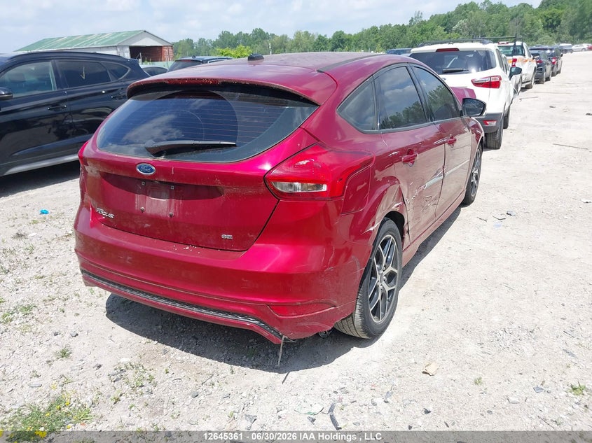 Vin: 1fadp3k24hl293432, lot: 3046635, ford focus se 20174