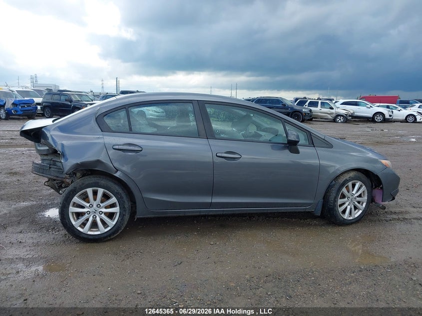 2012 Honda Civic Ex 4Dr VIN: 2HGFB2F59CH102644 Lot: 12645365