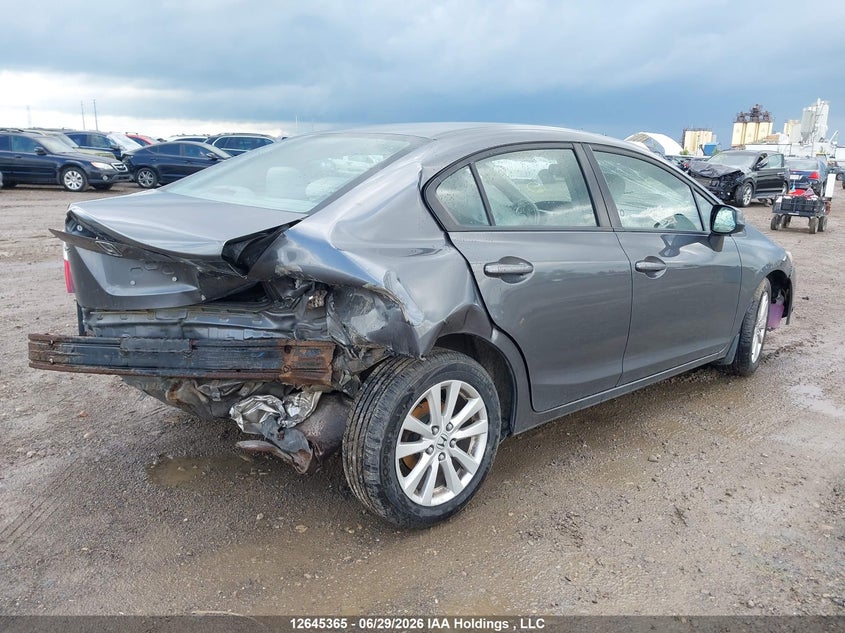 2012 Honda Civic Ex 4Dr VIN: 2HGFB2F59CH102644 Lot: 12645365