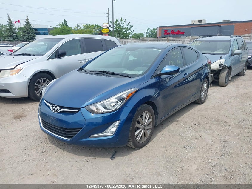 2016 Hyundai Elantra, Удар спереду, IAAI, VIN KMHDH4AE3GU513950 — фото 2