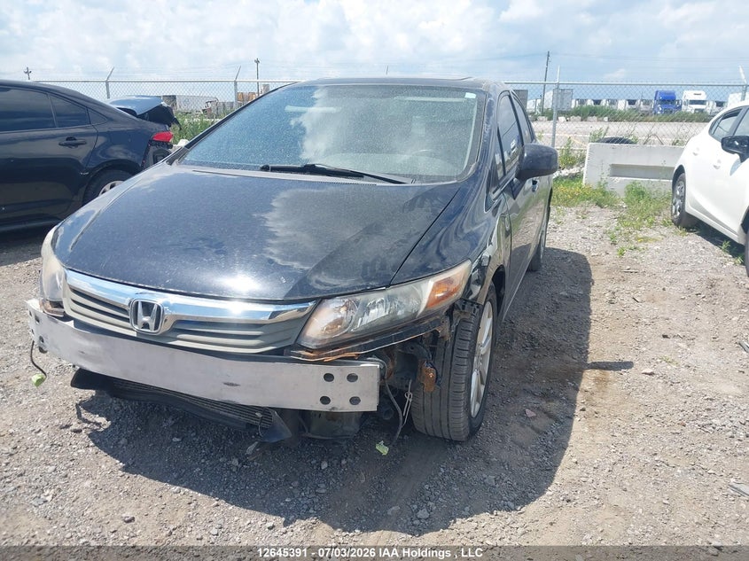 2012 Honda Civic, Front, IAAI, VIN 2HGFB2F96CH017909 — photo 2