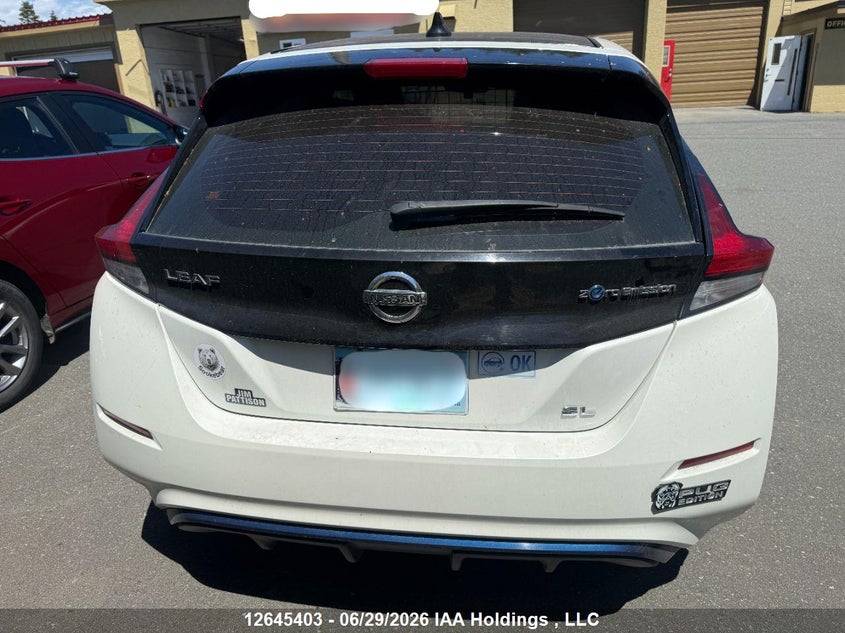 Vin: 1n4az1cp2jc302565, lot: 3046677, nissan leaf s/sl/sv 20184