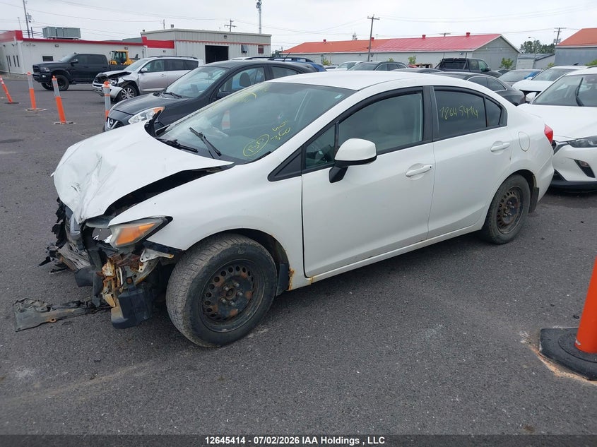 2012 Honda Civic, Front, IAAI, VIN 2HGFB2E47CH046941 — photo 2