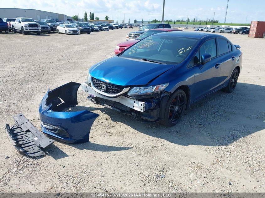 2014 Honda Civic, Front, IAAI, VIN 2HGFB2F57EH024383 — photo 2