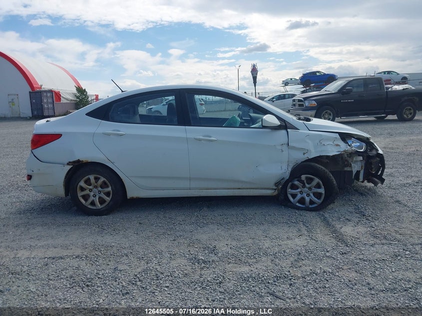 2013 Hyundai Accent Gls/Gs VIN: KMHCT4AE4DU297242 Lot: 12645505