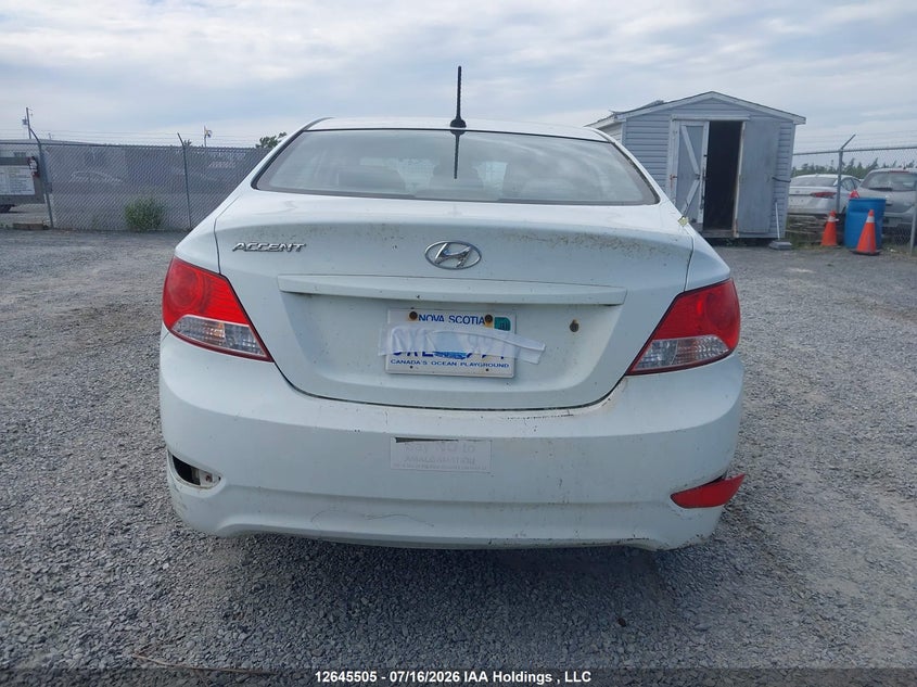 2013 Hyundai Accent Gls/Gs VIN: KMHCT4AE4DU297242 Lot: 12645505