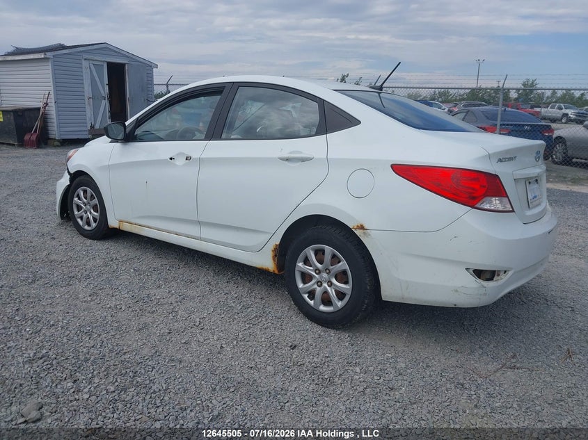2013 Hyundai Accent Gls/Gs VIN: KMHCT4AE4DU297242 Lot: 12645505