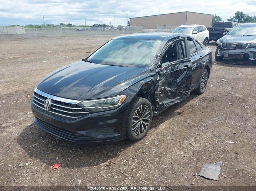 2021 Volkswagen Jetta Highline, Left Side, IAAI, VIN 3VWE57BU8MM014325 — photo 2