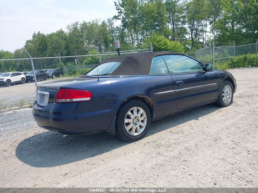 2004 CHRYSLER SEBRING CABRIO 2.7L V6 FI DOHC F