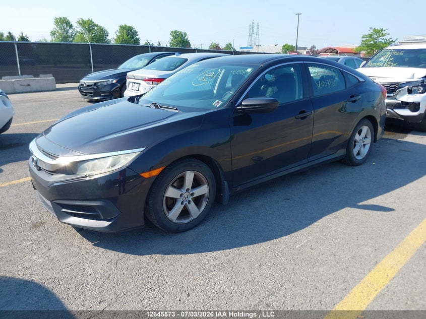 Vin: 2hgfc2f55gh003130, lot: 3046847, honda civic 20162