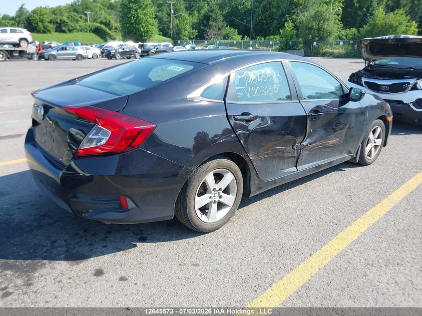 Vin: 2hgfc2f55gh003130, lot: 3046847, honda civic 20164