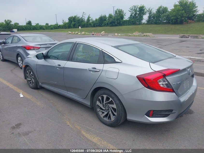 Vin: 2hgfc2f81jh039852, lot: 3046862, honda civic ex 20183