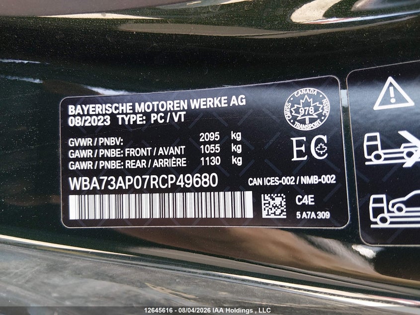 2024 BMW 4ER COUPE 2.0L I-4 DI, DOHC, VVT, TURBO, 255HP