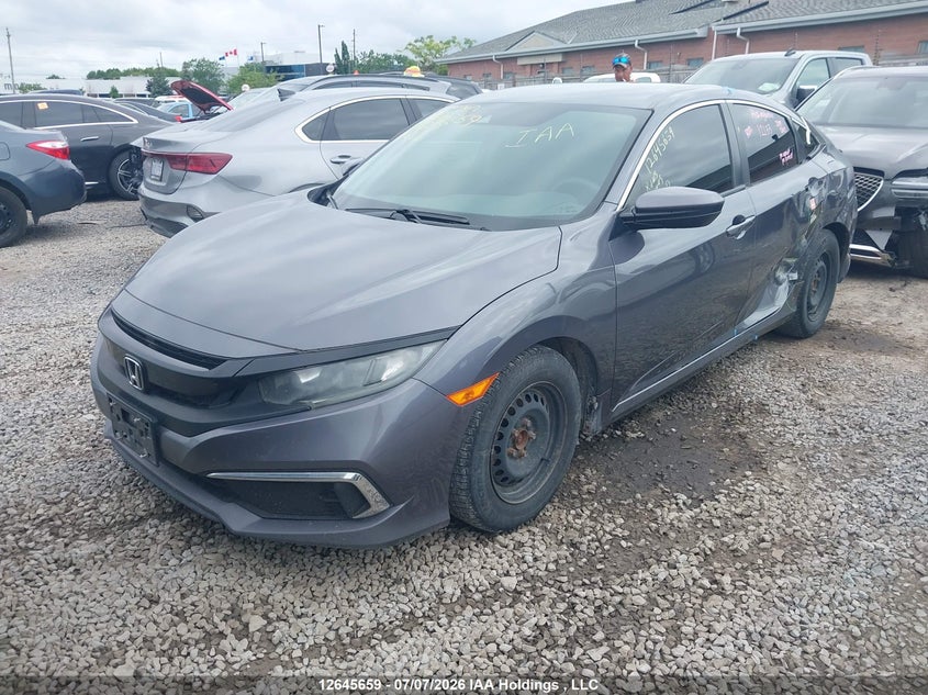 2019 Honda Civic, Удар сзади, IAAI, VIN 2HGFC2E50KH014238 — фото 2