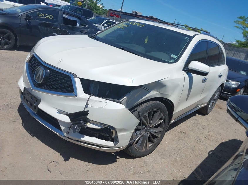 2017 Acura MDX, Front, IAAI, VIN 5FRYD4H86HB501222 — photo 2