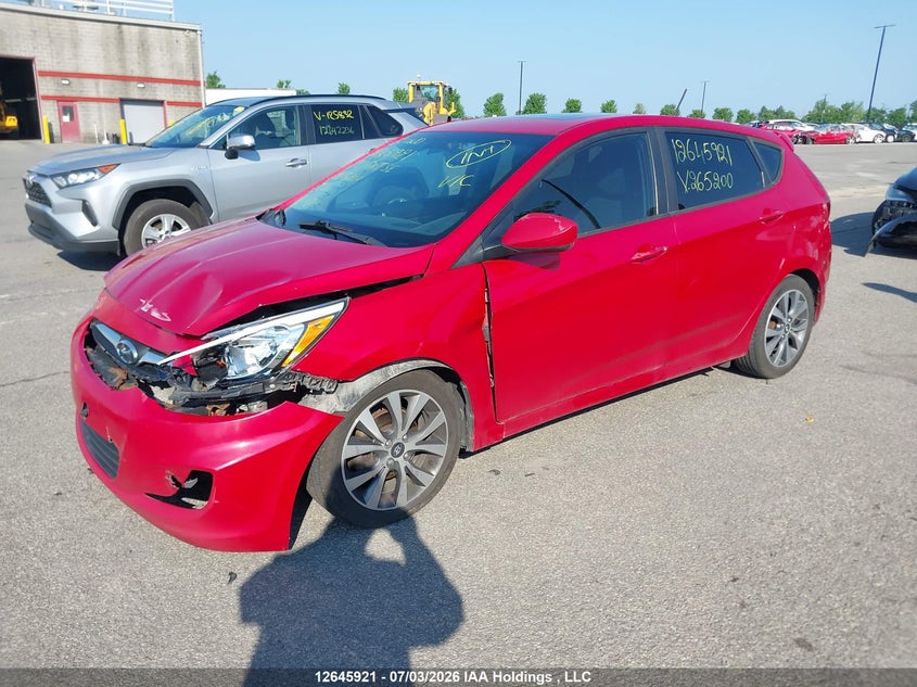 2016 Hyundai Accent, Удар спереди, IAAI, VIN KMHCT5AE1GU265200 — фото 2