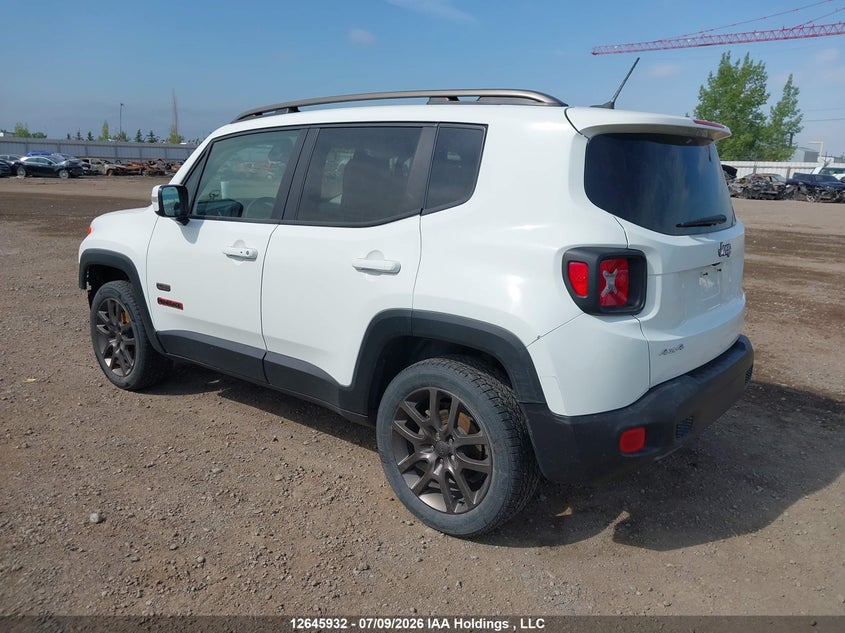 Vin: zaccjbbt0gpe11805, lot: 3047230, jeep renegade north 20163