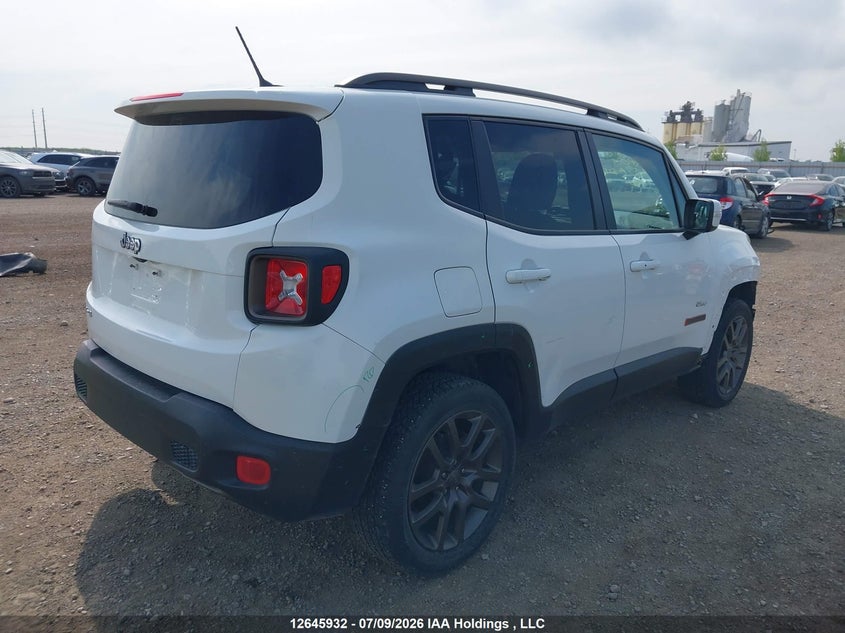 Vin: zaccjbbt0gpe11805, lot: 3047230, jeep renegade north 20164