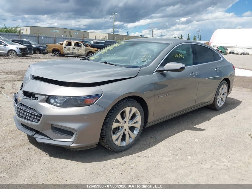 2017 Chevrolet Malibu Premier, Удар спереди, IAAI, VIN 1G1ZH5SXXHF220092 — фото 2
